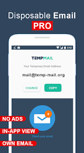 Temp Mail - PRO 1.00 APK + Мод (Бесконечные деньги / профессионал) за Android