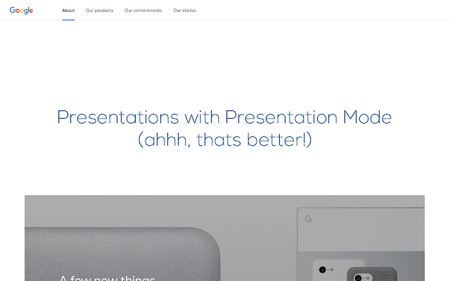 presentation mode chrome plugin