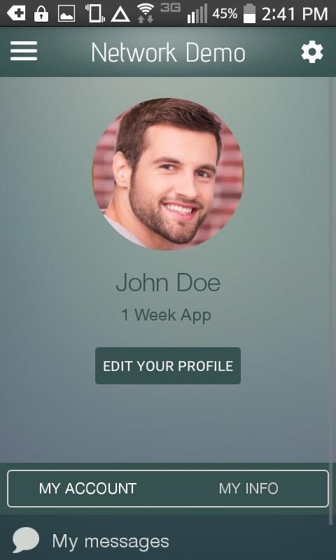 Android application 1WA Network screenshort
