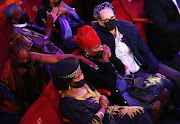 Archbishop Desmond Tutu's daughters Mpho Andrea Tutu and Nontombi Naomi Tutu during Cape Town's Interfaith service to celebrate the life and legacy of the Archbishop at the City Hall. 