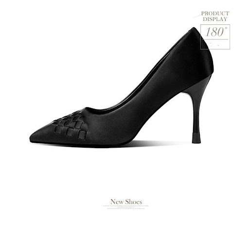 Title 8, Womens pointed shallow mouth single shoes, sti...