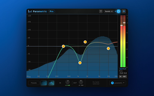 Parametric EQ - Tab Equalizer with Volume Control