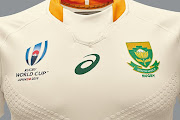 The new Springboks jersey for the Rugby World Cup. 