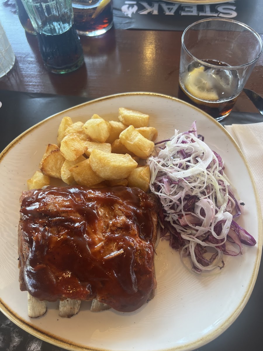 Gluten free Pork ribs. Very tasty!