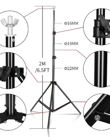 2X2M 2X3M 2.6X3M Background Support System Photography Ba... - 3