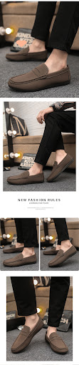 Title 1, Mens Fall Korean Trend Casual Soft Leather Sho...