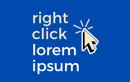 right click lorem ipsum small promo image