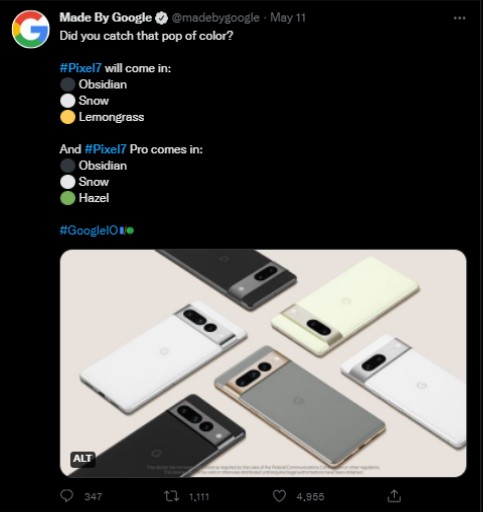 Google-Pixel-7-color-options