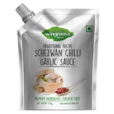 Wingreens Schezwan Chilli Garlic Sauce Spout 450G