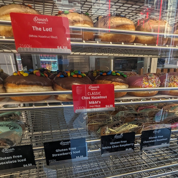 the gluten free donuts are in the bottom