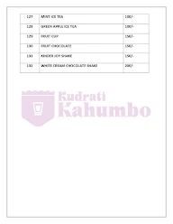 Kudrati Kahumbo menu 8