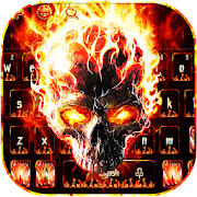 Horror Flame skull Keyboard Theme  Icon