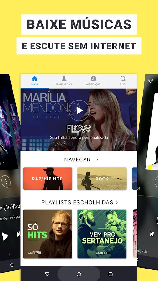  Deezer/ TiM Music Tocar Musica e baixar playlists: captura de tela 