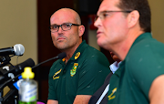 Under Jacques Nienaber, left, and Rassie Erasmus the Boks have bounced back from adversity by using their physicality.