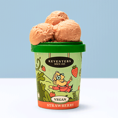 Vegan Strawberry Ice Cream [450 Ml]