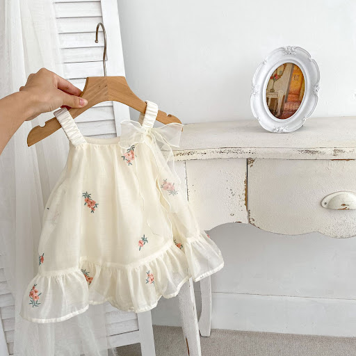 Title 3, Embroidered Mesh Baby Bloomer With Skirt. Offer...