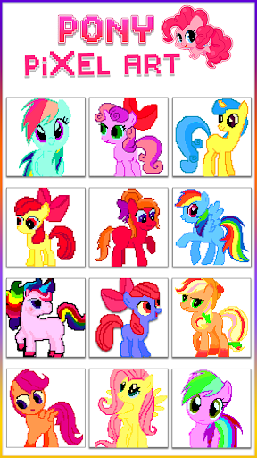 Screenshot Pony Pixel Art Coloring Book