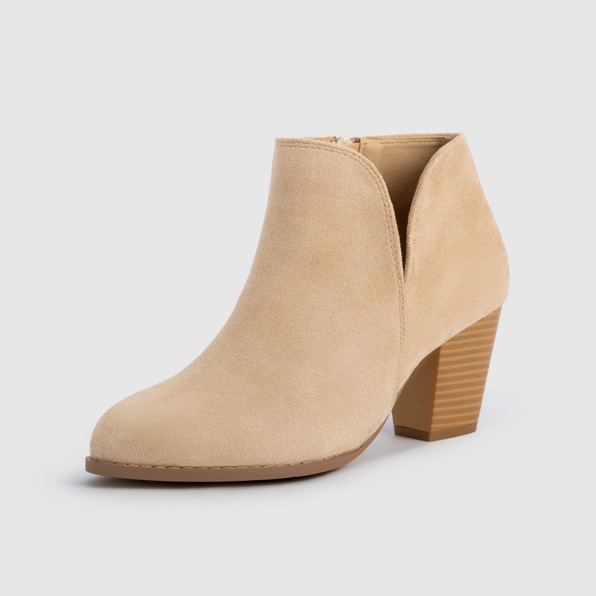 Title 12, Damen Stiefeletten mit V-Ausschnitt, seitlichem...