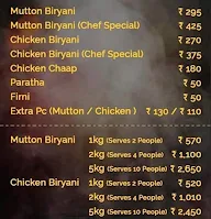 The Biryani menu 1