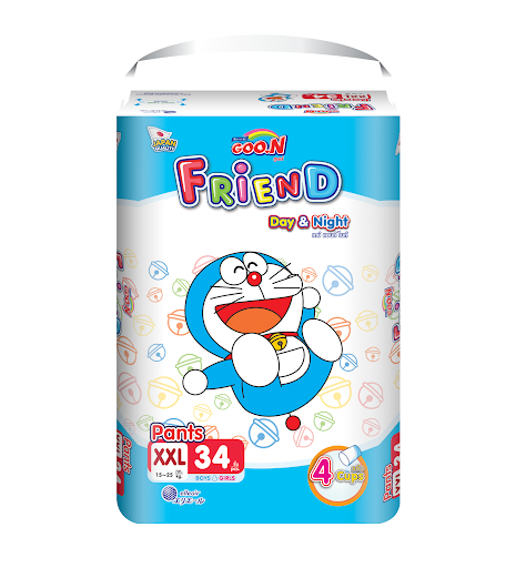 Tã bỉm quần Goon Friend XXL34 (15kg  25kg) bịch 34 miếng