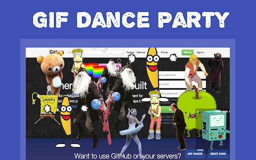 GIF Dance Party Extension