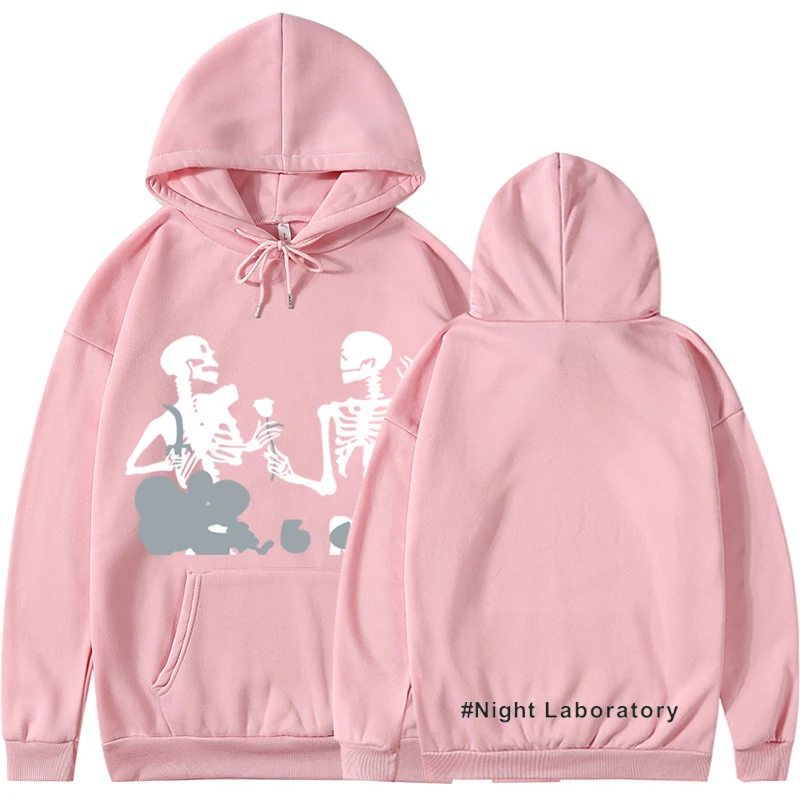 Night Laboratory Sudadera con capucha de personalidad versátil de estilo coreano