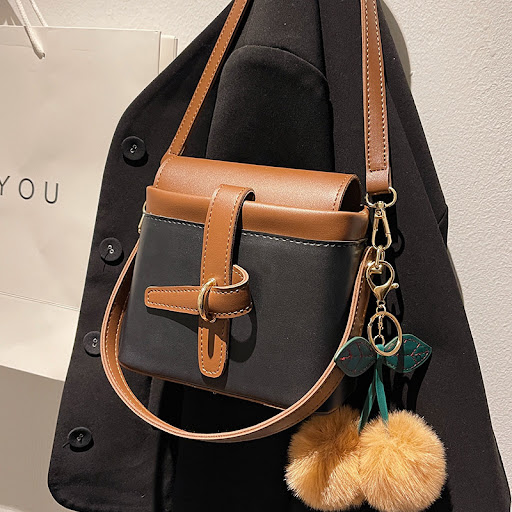 Title 5, Womens High End Small Handbag with Textured Ni...