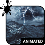 Cover Image of Tải xuống Bàn phím hoạt hình Stormy Sea + Hình nền động 2.50 APK