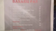 Banarsi Pan menu 1