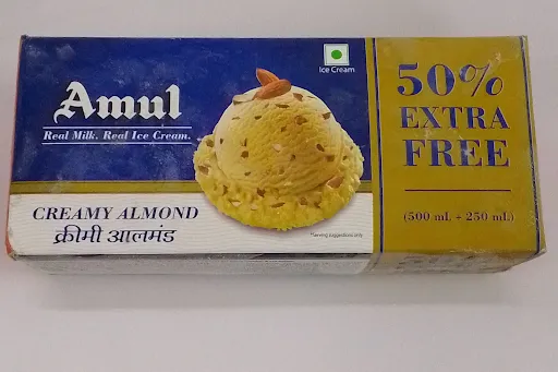 Creamy Almond Ice Cream [Family Pack]