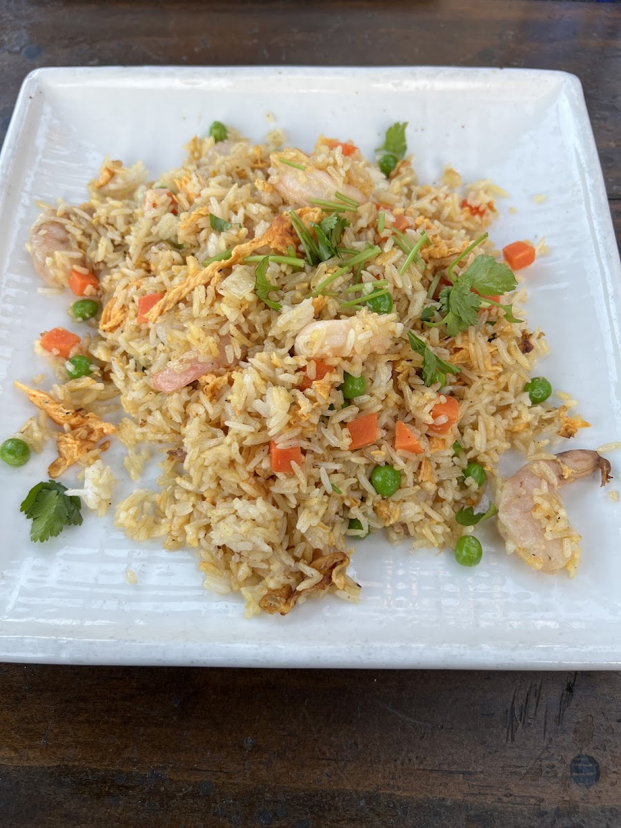 Seafood fried rice (no crab)