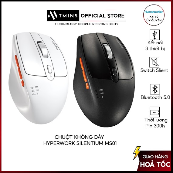 [Mã 156Elha80K Giảm 6% Đơn 400K] Chuột Không Dây Hyperwork Silentium Ms01 - Hàng Chính Hãng