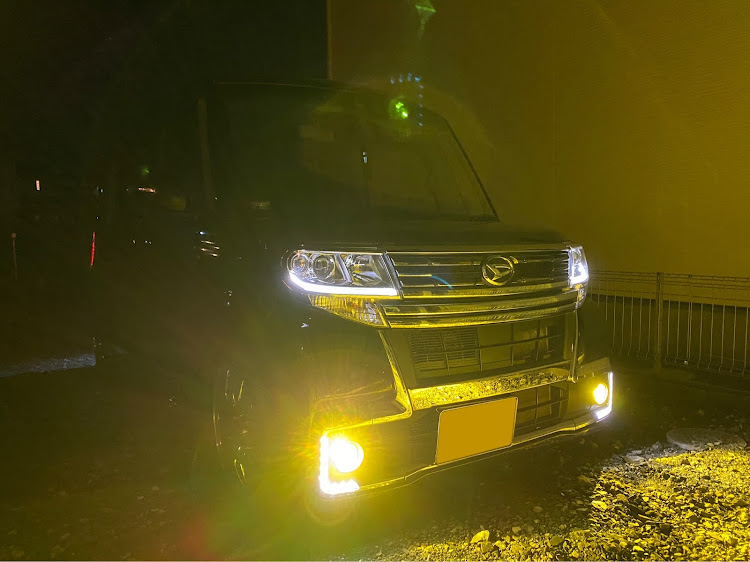 タントカスタムのVELENO・イエローフォグ・8600lm・ガールズオーナーに関するカスタム事例の投稿画像1枚目
