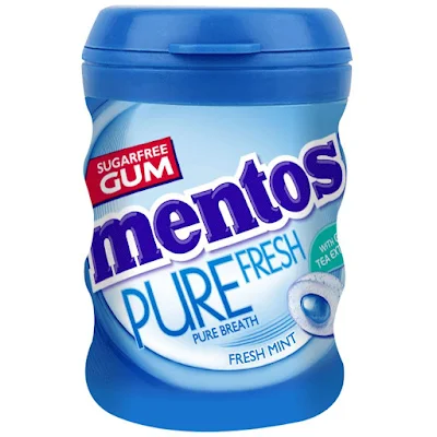 Mentos Pure Fresh Sugarfree Mint Flavour Chewing Gum