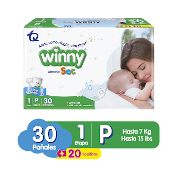 Pañales Winny Ultratim Sec P Etapa 1 x 30 und  