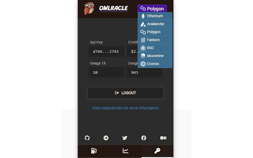 Owlracle Gas Price Tracker