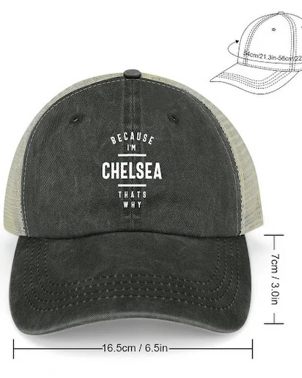 Chelsea Personalized Name Cowboy Hat Fashion Beach Golf C... - 3