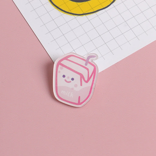 Title 6, Japanese Creative Cartoon Acrylic Brooch Access...
