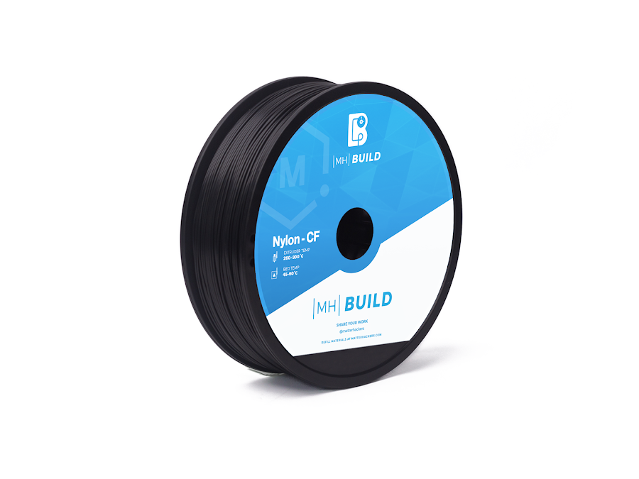 Black MH Build Series Nylon CF Filament - 1.75mm (1kg)