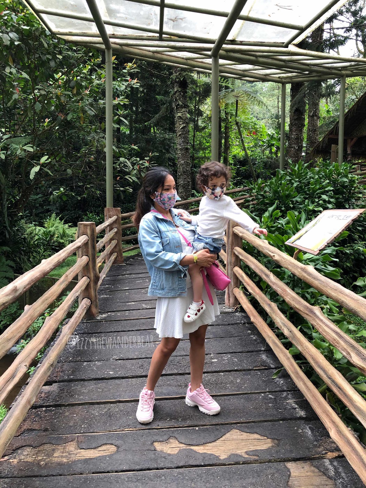 Izzy digendong Mommy melihat buaya air asin sepanjang 3,3 meter di Taman Safari Indonesia