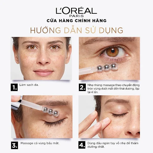 Loreal  - Dưỡng chất chăm sóc vùng da quanh mắt Glycolic - Bright dark circle eye serum 20ml