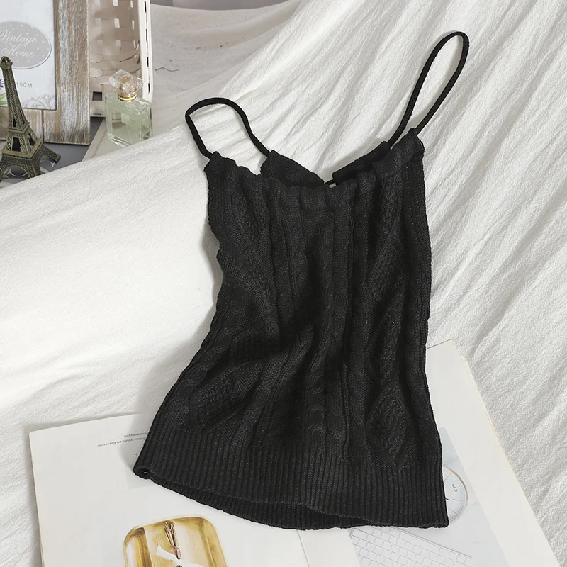 Zomerjurk voor dames met gebreid vest met patroon, rug met vetersluiting en haltertop, ideaal voor warme dagen.