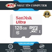 Thẻ Nhớ Microsdxc Sandisk Ultra 128Gb Class 10 80Mb/S (Xám)