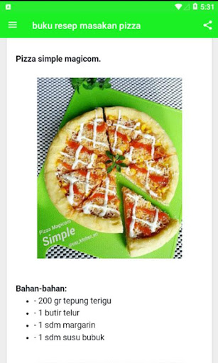 Buku Resep Masakan Pizza
