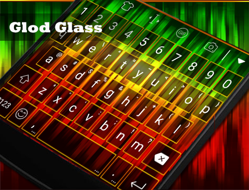 Glod Glass Eva Emoji Keyboard