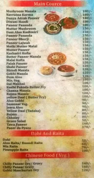 Sai Kartik Food menu 2