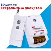 Honest Ht - 9380Kg - 1 (380V/10A - 1000M).Bộ Công Tắc Điều Khiển Từ Xa Bật Tắt Máy Bơm Nước Động Cơ 3 Pha 75V - 380V/10A.có Học