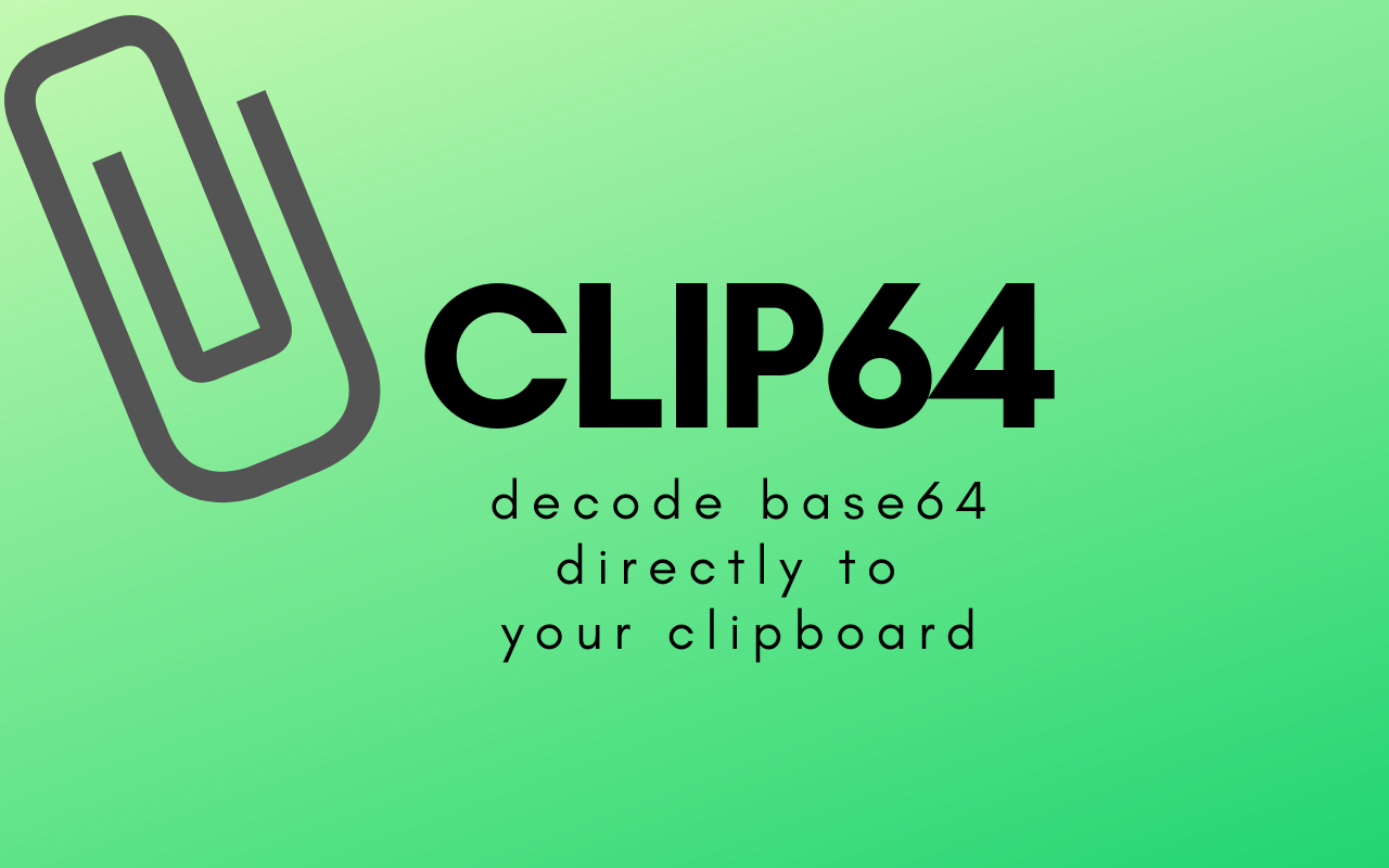 Clip64 Base64 Decoder Preview image 1