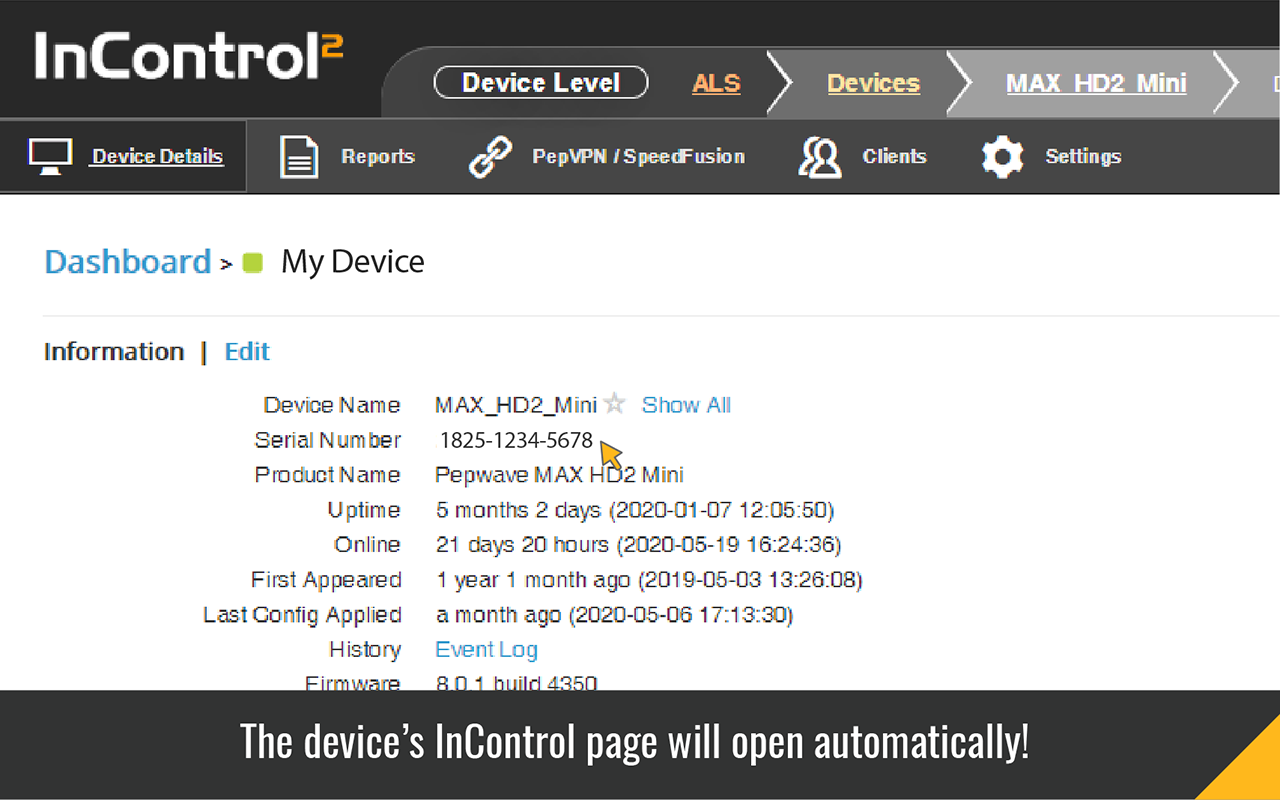 InControl 2: Quick serial number lookup Preview image 4