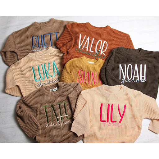 Title 4, Childrens Pure Cotton Embroidered Christmas Sw...